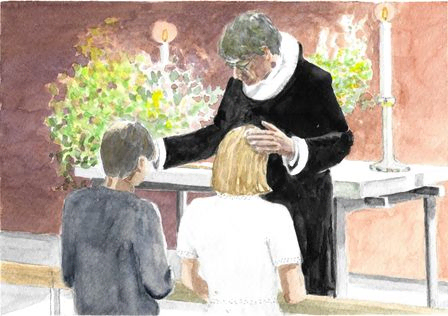 Akvarel af Anne Eistrup
